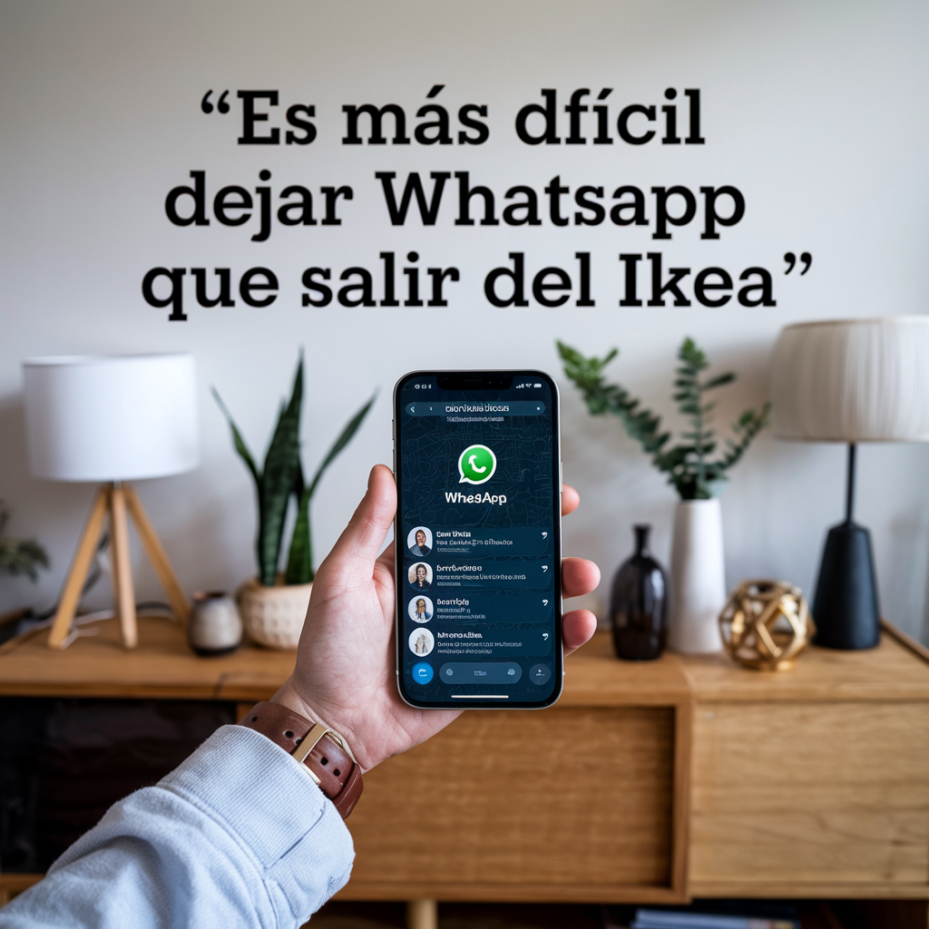 Es más difícil dejar Whatsapp que salir del IKEA